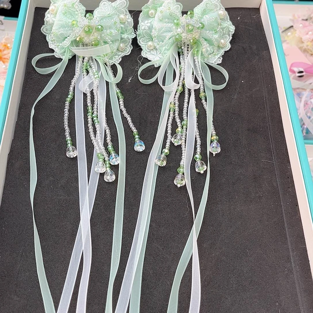 非金属布艺绿色小对弹