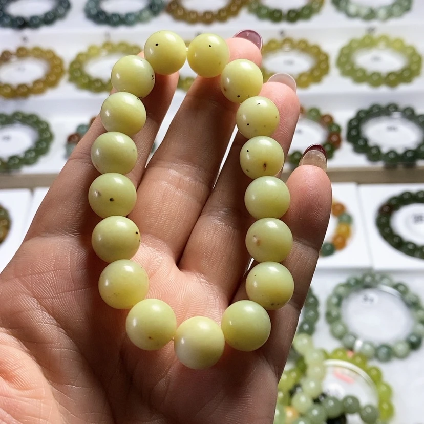 【闪购商品】未镶嵌岫玉手链卡12