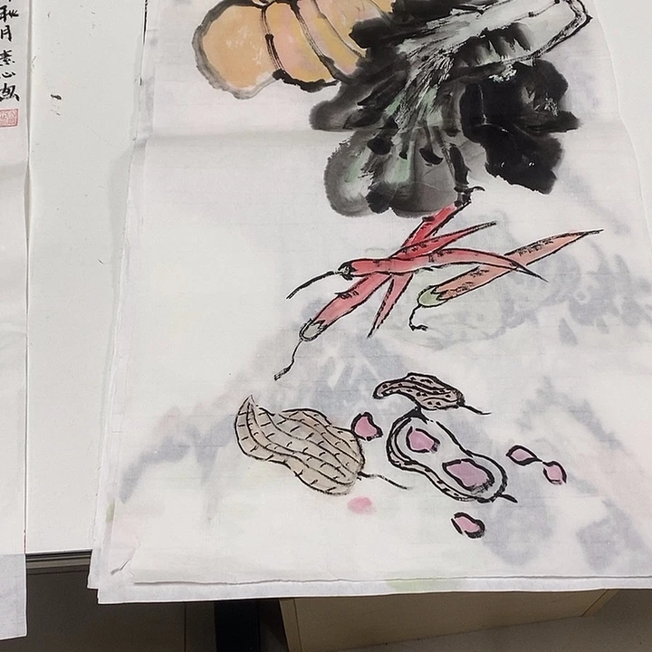 国画平价书画张素心花鸟34/68