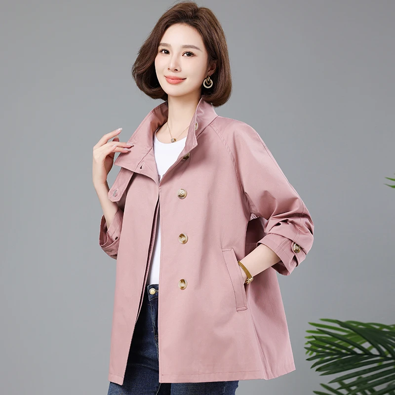 中老年秋装韩版减龄中长款女外套9686