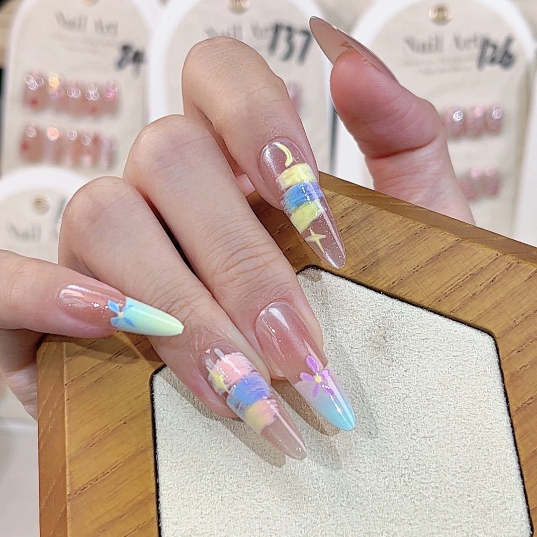 MALE CAT春季新款夏日海滩风穿戴美甲显白高级可拆卸ins甲片9号