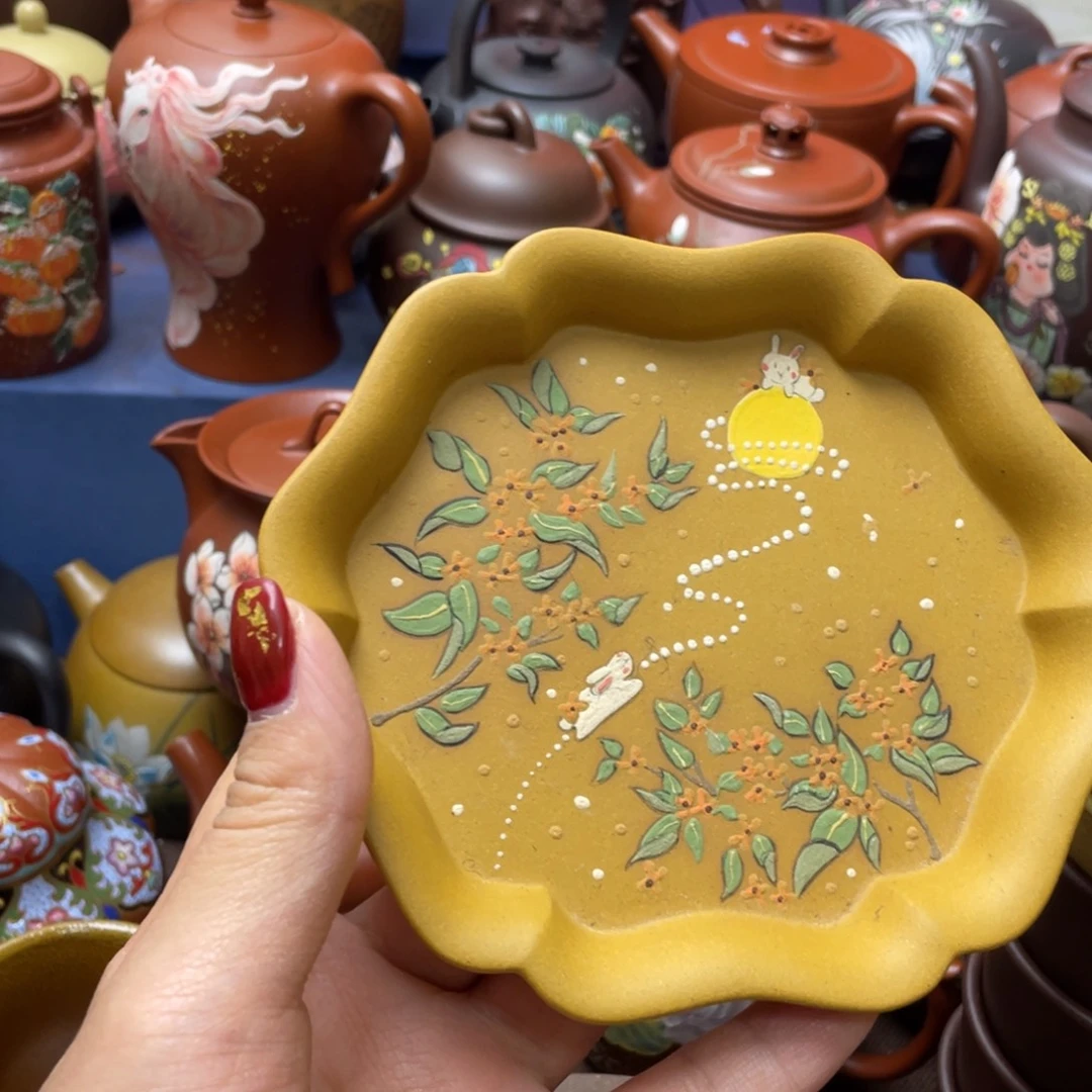 茶杯红泥紫砂主人杯13cm