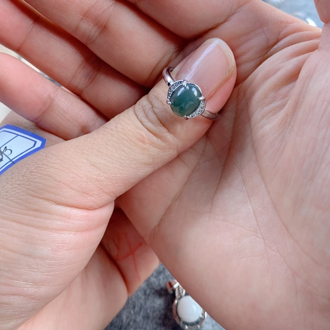 糖***果未镶嵌戒指翡翠缅甸