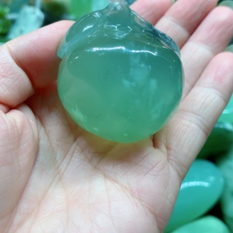 蛇纹石玉未镶嵌手把件