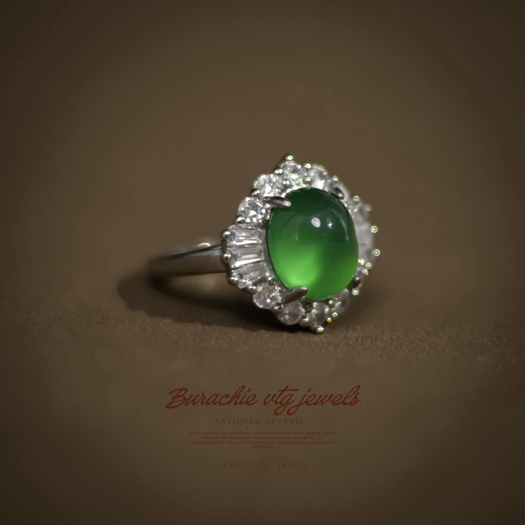 铜合金仿水晶戒指 【9864】周年珍藏英｜经典原标克拉款CrownFrett