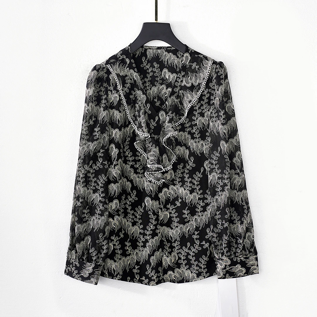 【秋季新款】2024碎花上衣气质时尚百搭显瘦遮肚子小衫BC3380衣长60