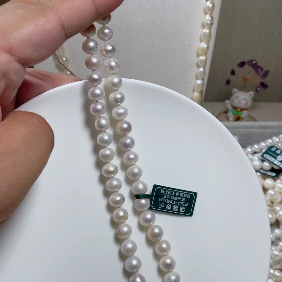 淡水珍珠14K金镶嵌颈饰
