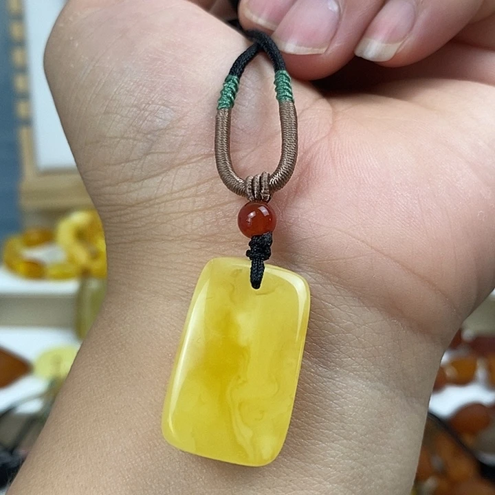 未镶嵌蜜蜡裸石吊坠10