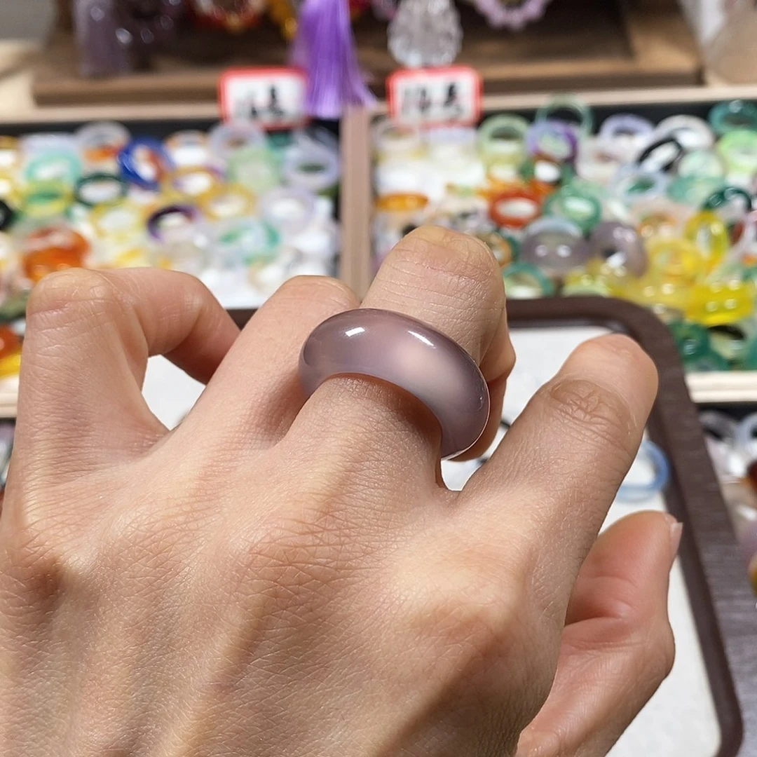 玛瑙/玉髓戒指未镶嵌甜****?