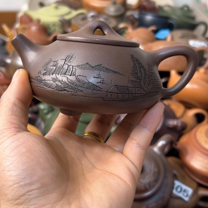 紫砂茶壶紫砂壶内盖开片