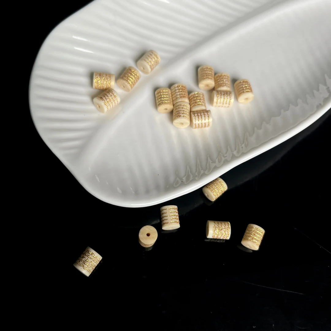 【大鱼甄选】猛犸五条经桶珠8*6配件MM74多样性发其一