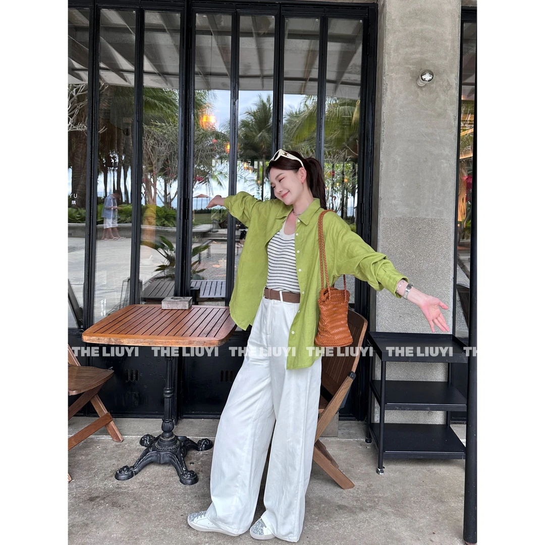【LIUYI】春夏亚麻透气衬衫外套52131