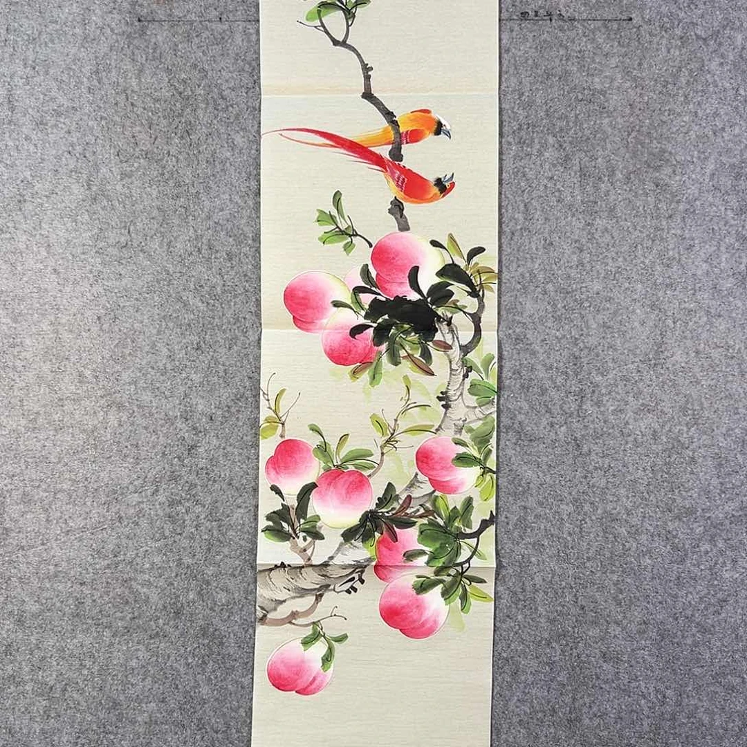 国画207 花鸟等各种花卉图案为一体