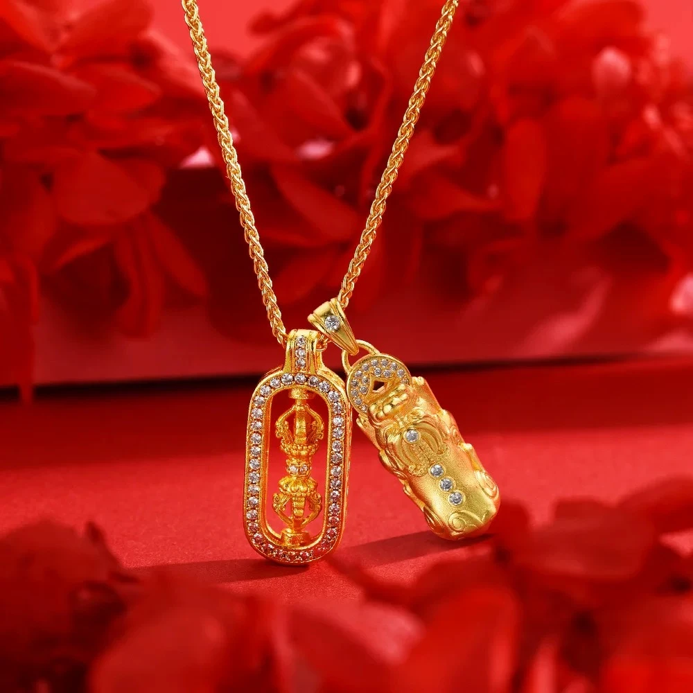 坠链均足银 坠链均足银 招财貔貅金刚杵吊坠（肖邦链）【GSN008】999