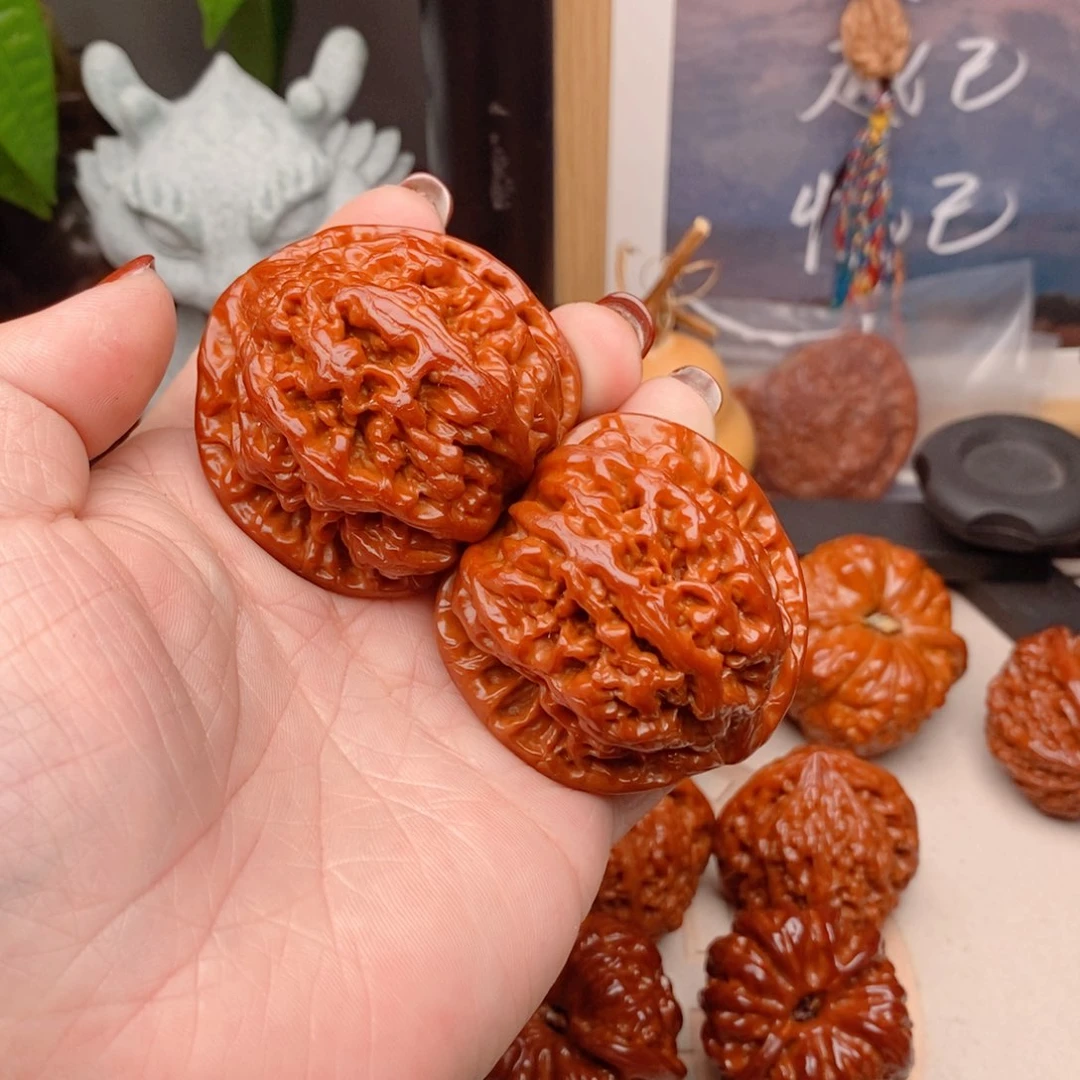 吊坠文玩核桃双*座粗筋