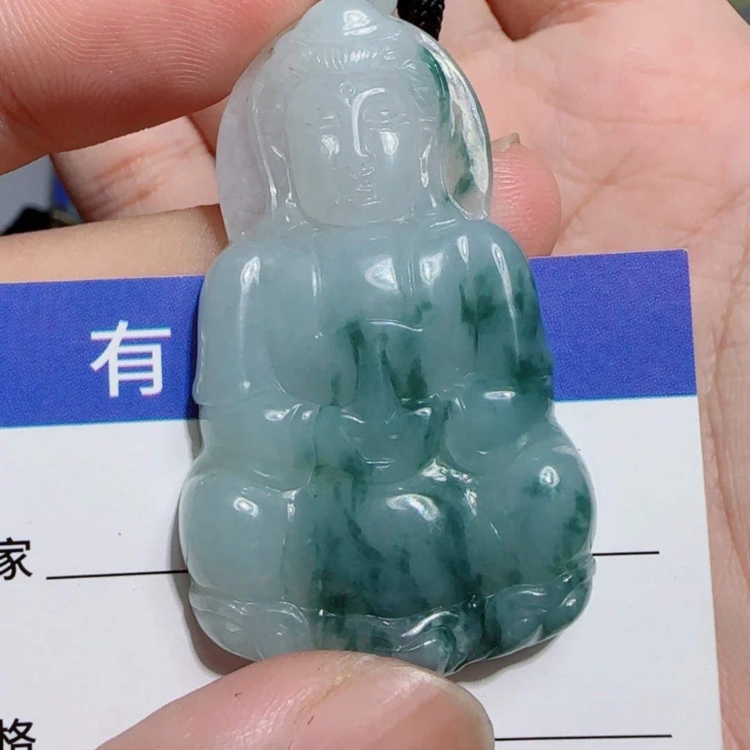 颈饰未镶嵌翡翠观音