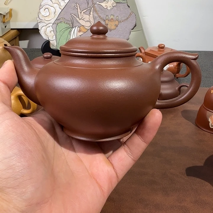 爱***。茶壶紫砂全手笑樱