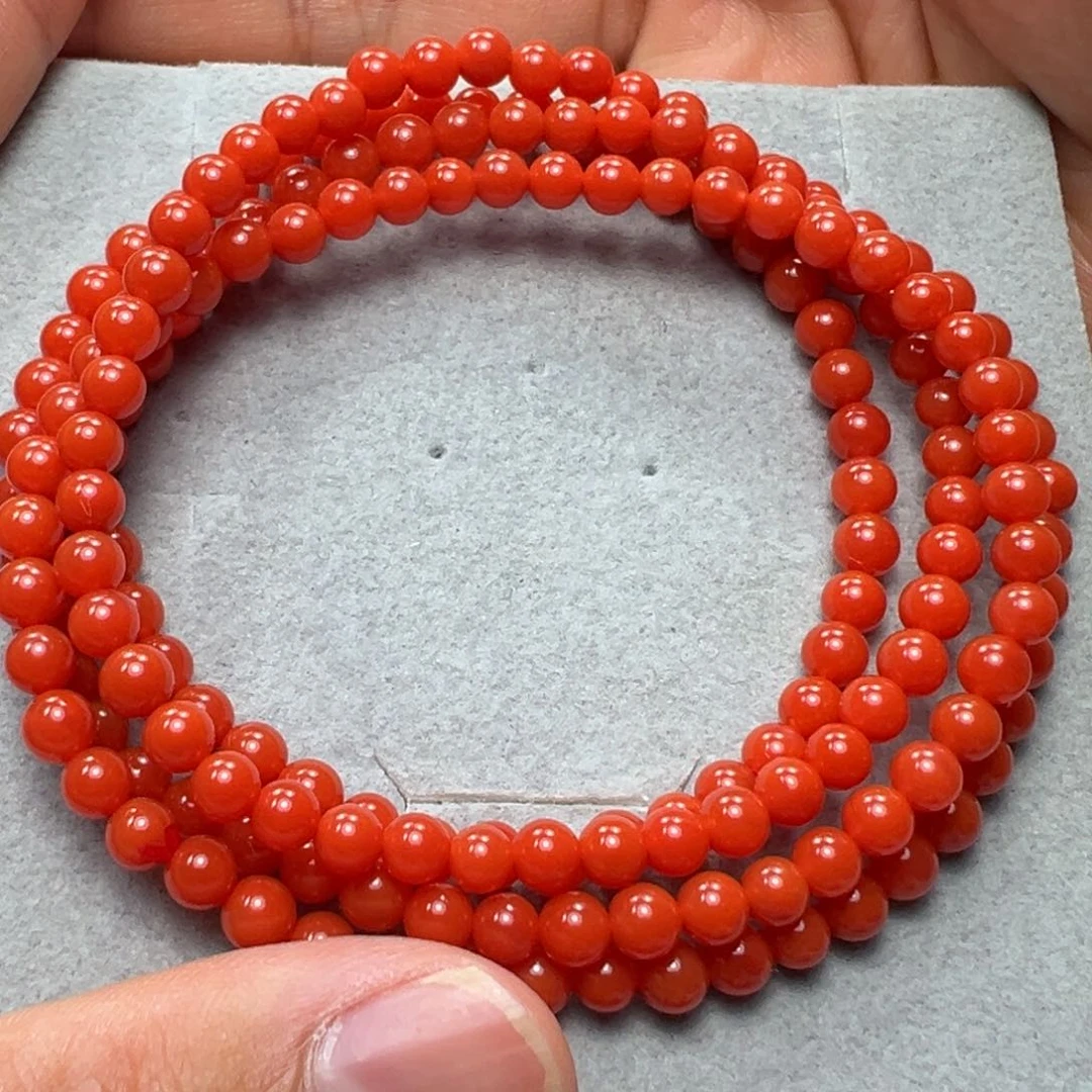 南红玛瑙手串未镶嵌
