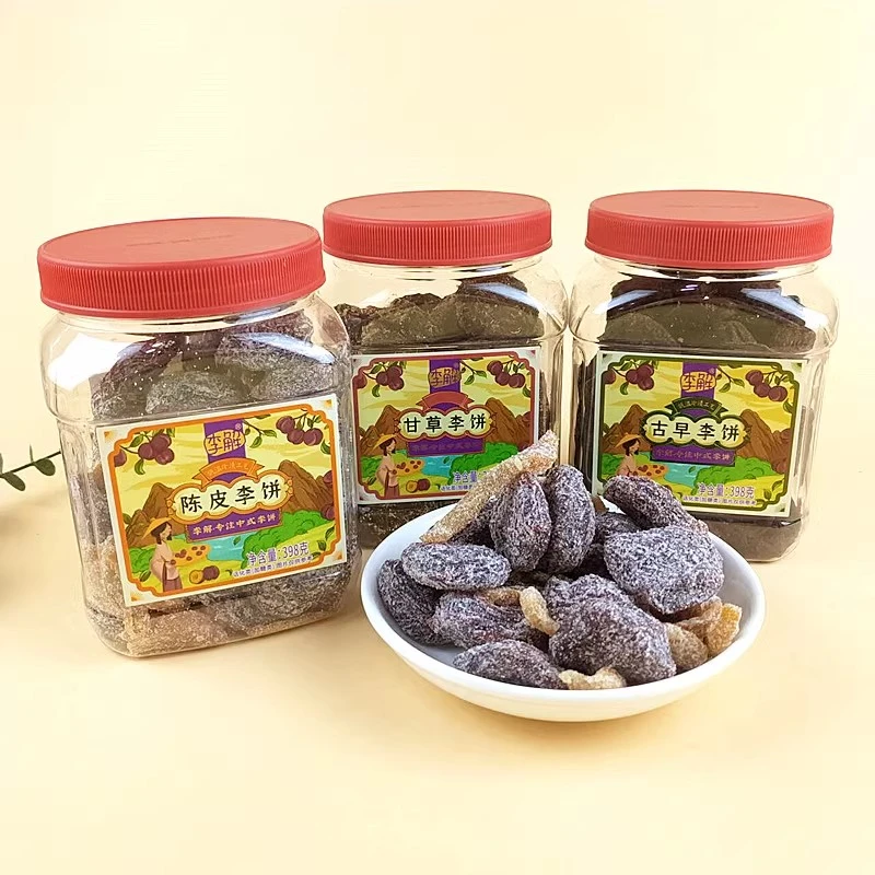 海珠园李解陈皮李饼398g甘草李饼果脯话梅零食品福建特产古早小吃