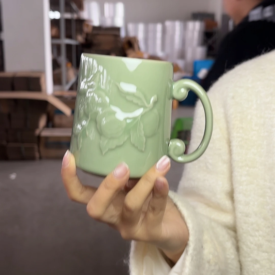 龙泉云间青瓷小米茶器