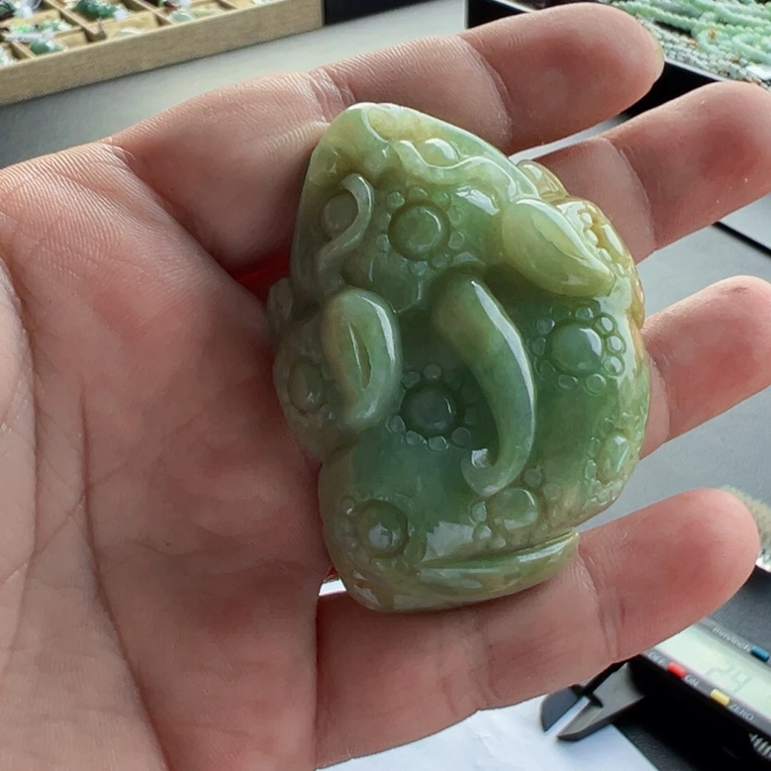 翡翠未镶嵌颈饰挂件