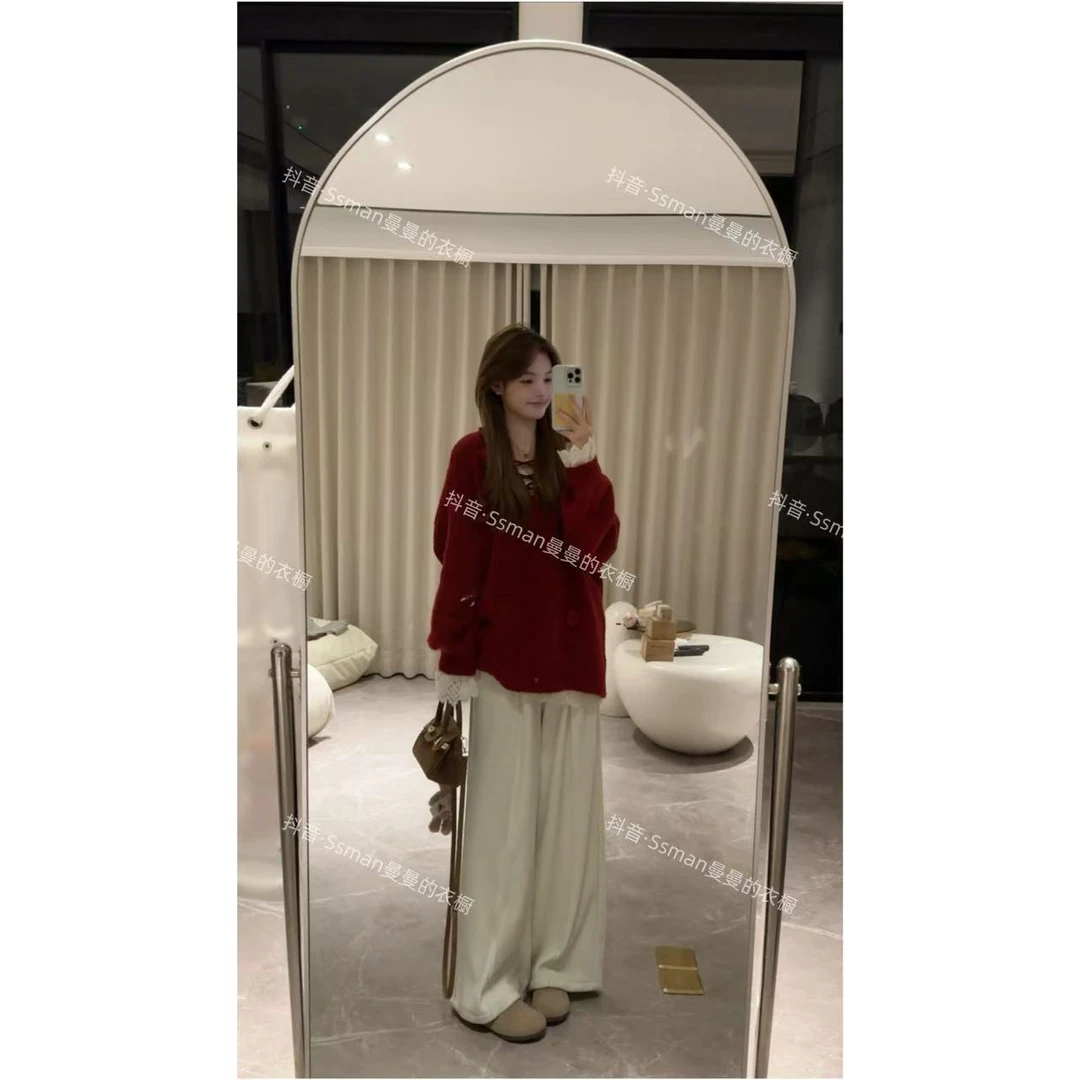 Ssman【加绒阔腿裤】冬季加绒加厚百搭保暖阔腿休闲裤