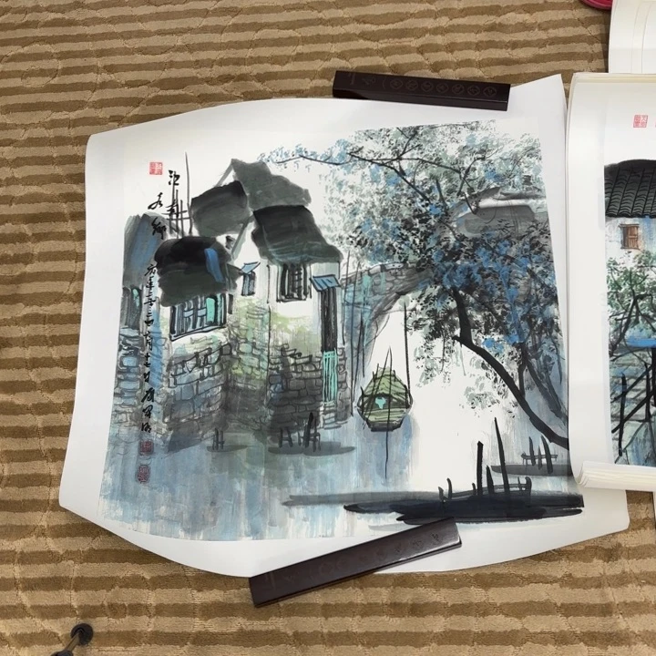 国画雁**事花鸟等多种鸟类的栖息
