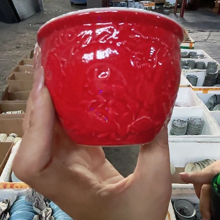 摆件景德镇高温陶瓷缸杯