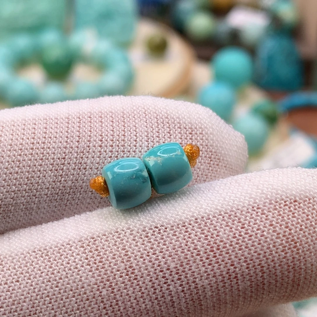 绿松石未镶嵌珠宝奇石6.5毫米