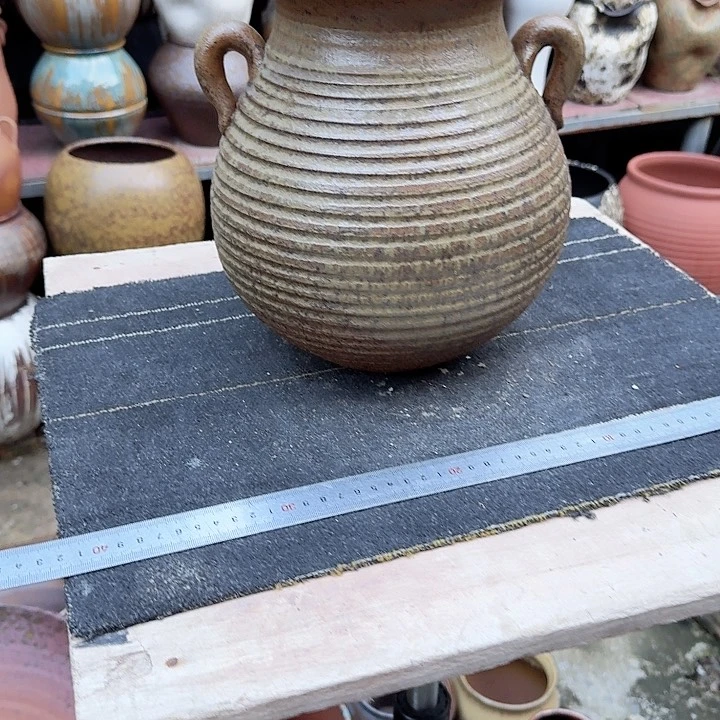 紫砂花盆高度25口径15无孔
