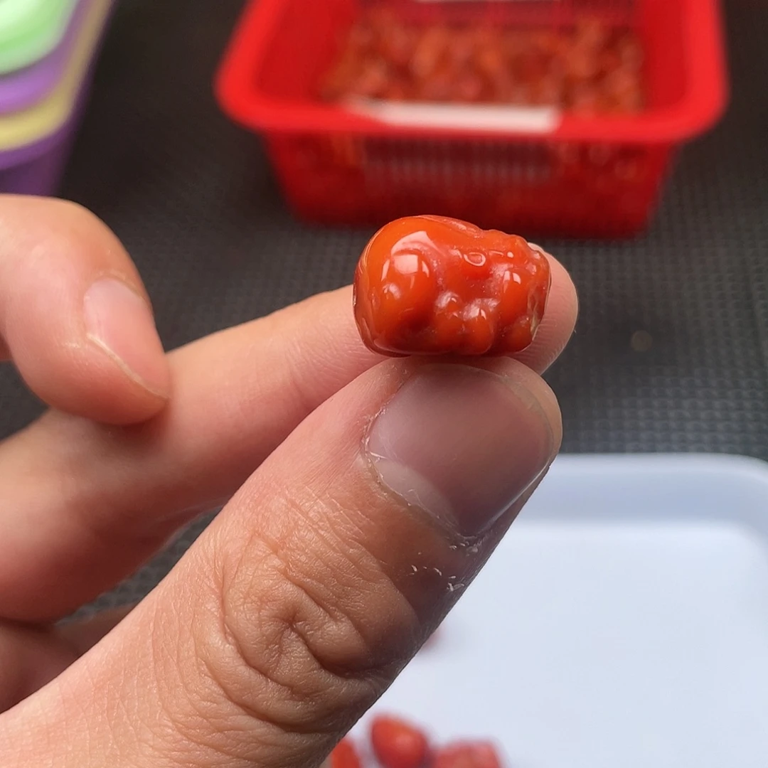 南红玛瑙6号 柿子红大貔貅12*16一颗未镶嵌