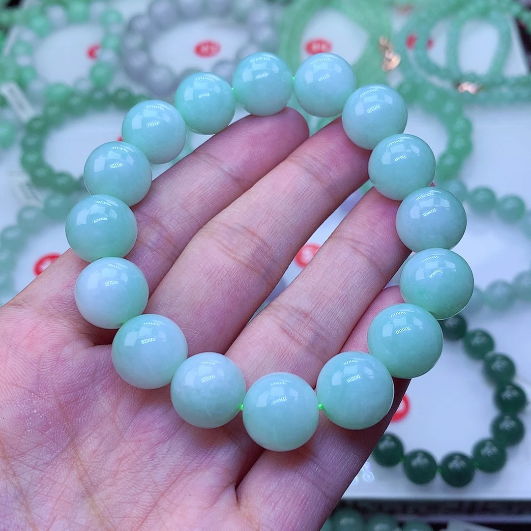 翡翠未镶嵌毛衣链卡13