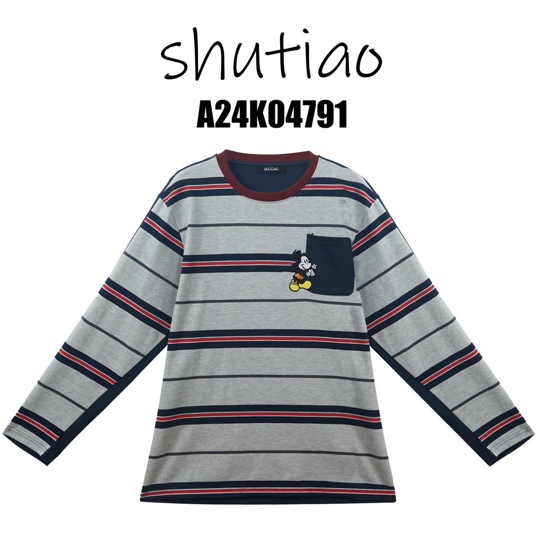 【SHUTIAO】2025夏季：新款小众设计款T恤A24K04791