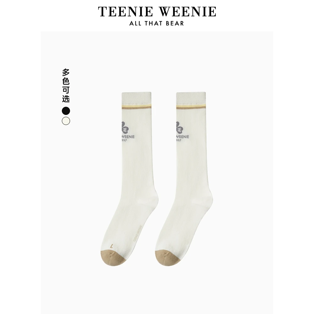 TeenieWeenie小熊女装字母袜子25时尚户外休闲长袜女TTAY25S301T