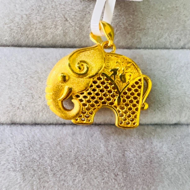 【陈晨专享】 足金999饰品 大象吊坠 7.09 GP