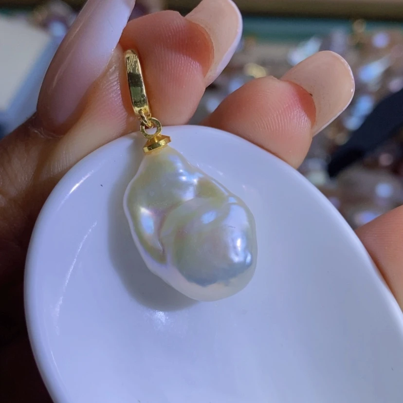 【闪购商品】淡水珍珠天然珍珠（微瑕）合金