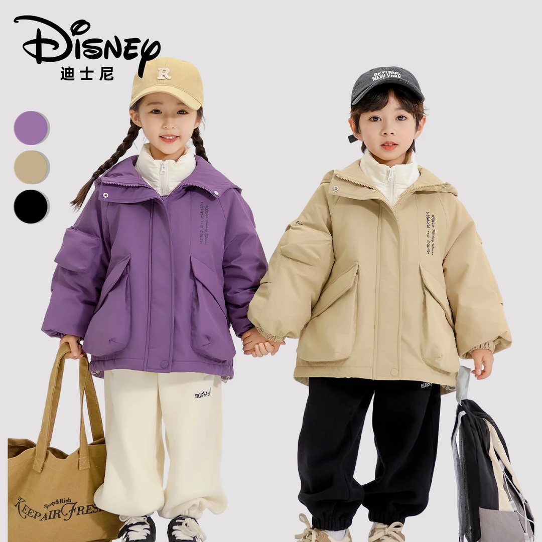 Disney/迪士尼秋冬儿童日常保暖防寒加厚加绒外套XHR3SW351