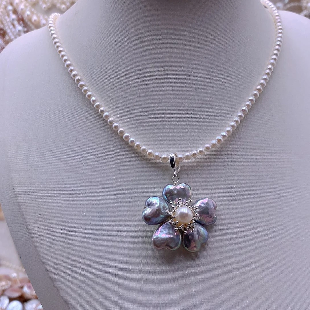 耳饰淡水珍珠未镶嵌吊坠