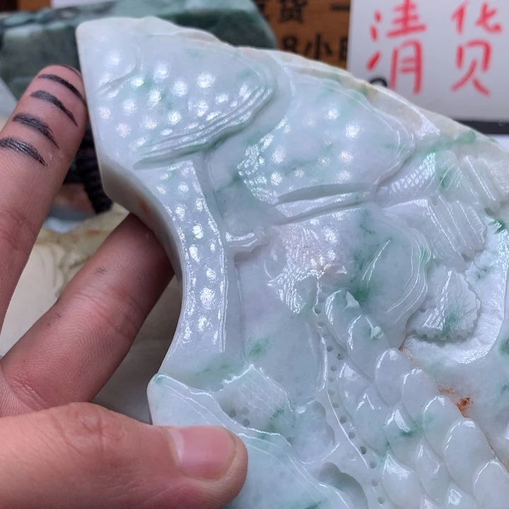 翡翠未镶嵌颈饰保真天然a货翡翠