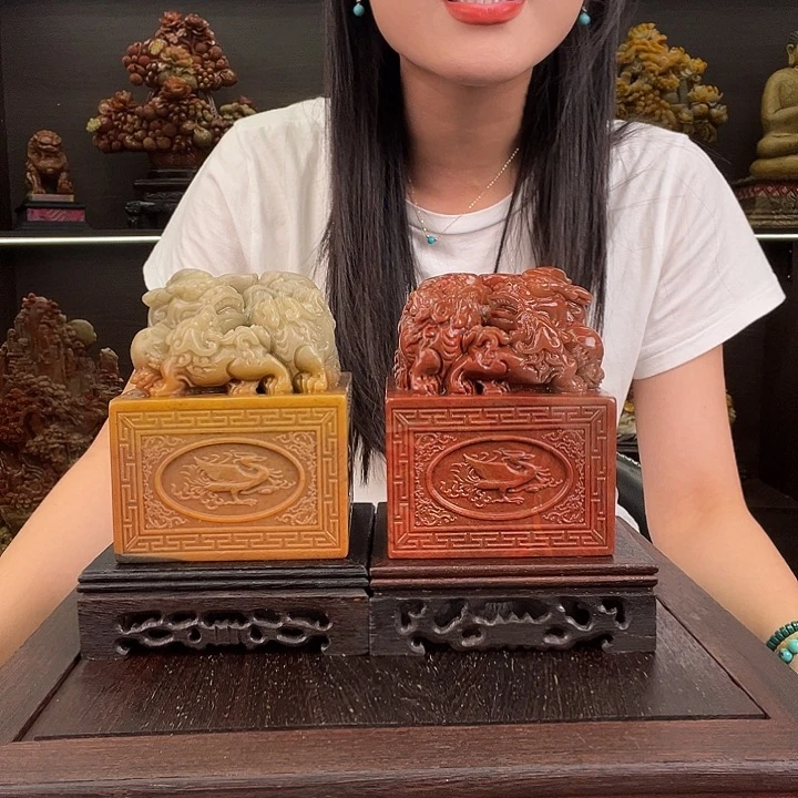 印石寿山石10×10×13