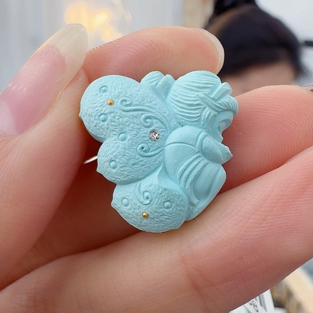 绿松石未镶嵌珠宝半成品