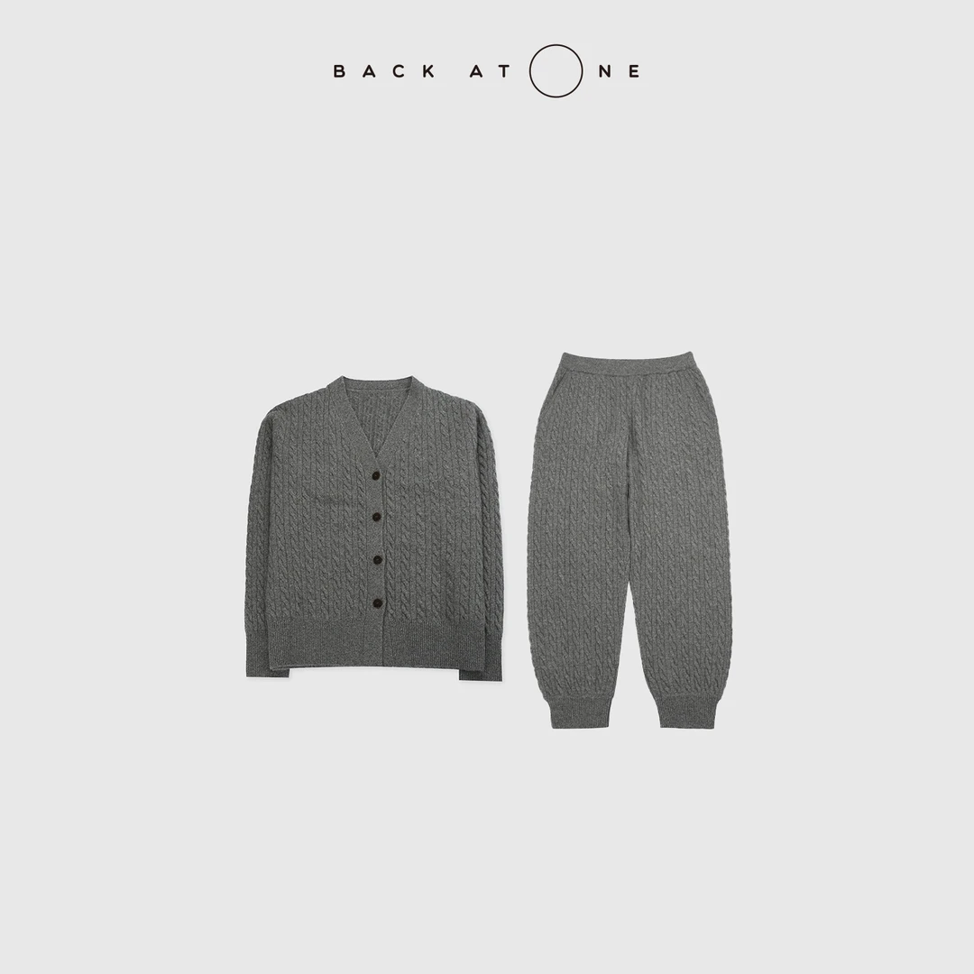 BACKATONE“浮雕系列-琢纹”  B*C针织套装 BFF-1AS341H/2AI341H-K