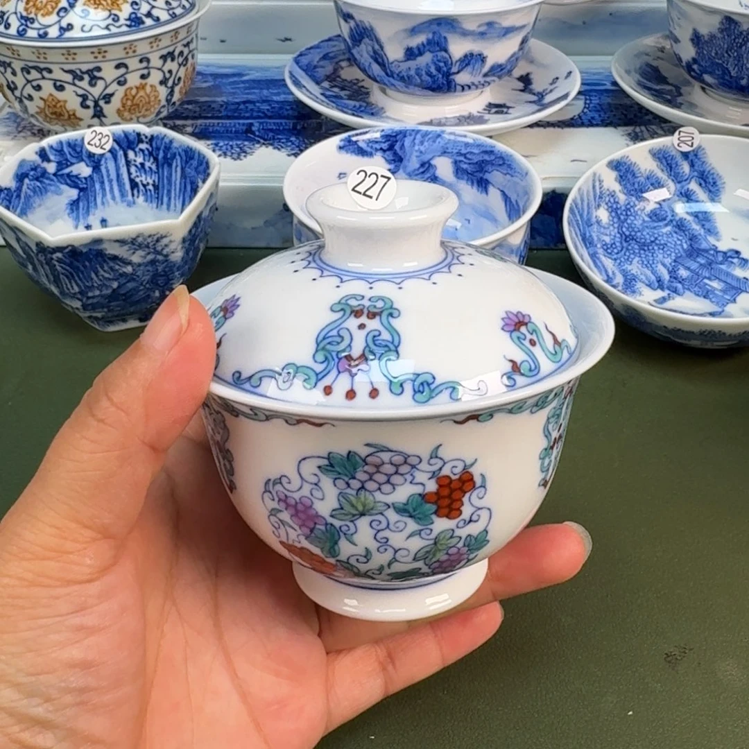景德镇纯手绘茶具圆圆227