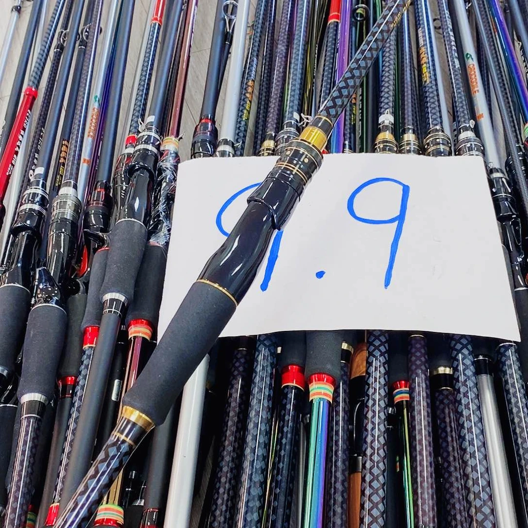 黑金色直柄1.8米路亚竿