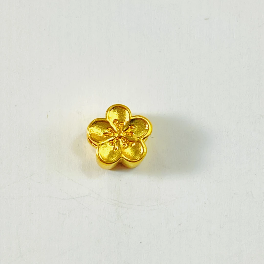 足金999 黄金双面桃花 T