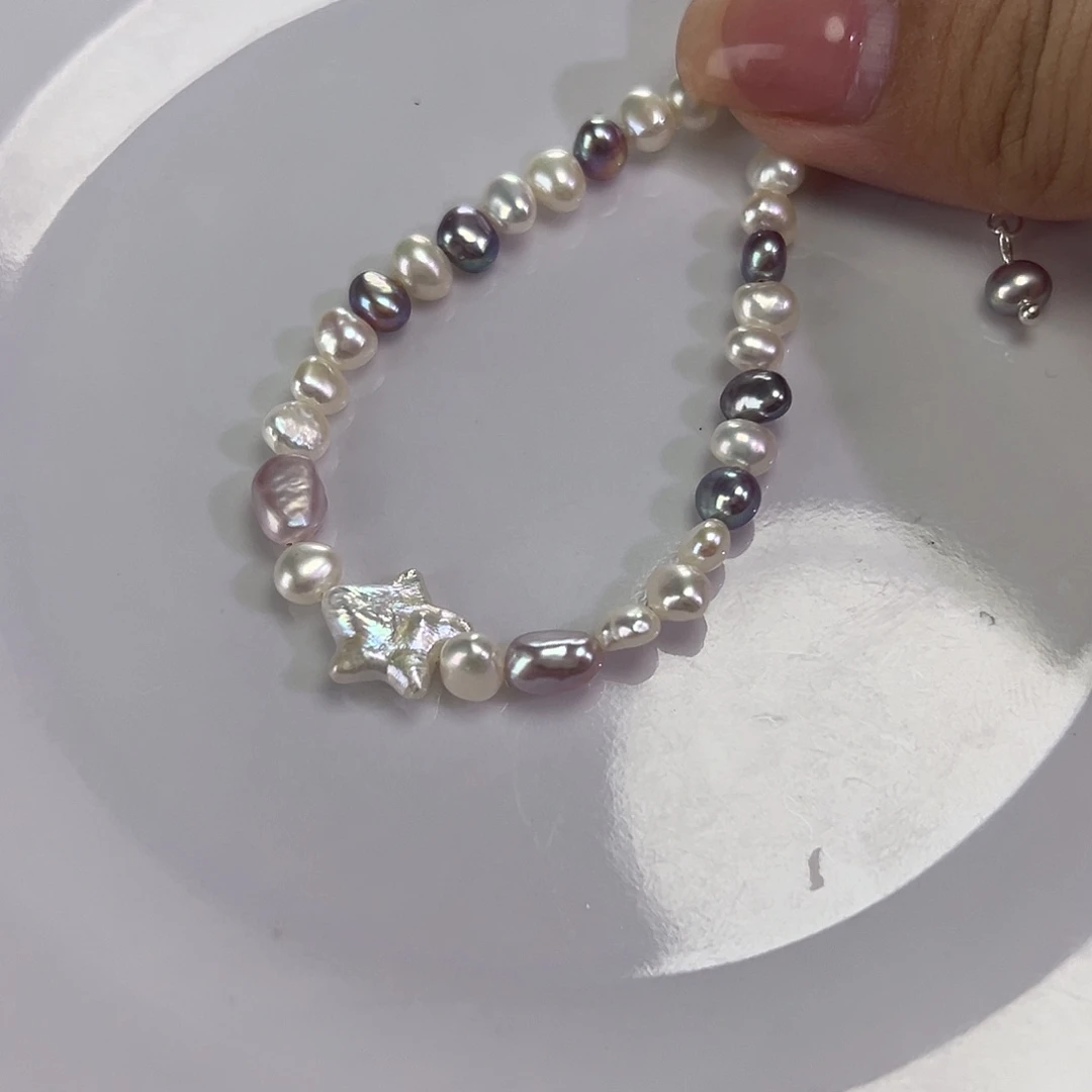 淡水珍珠手绳钛钢