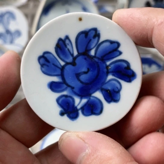 瓷片现代瓷器青花瓷片