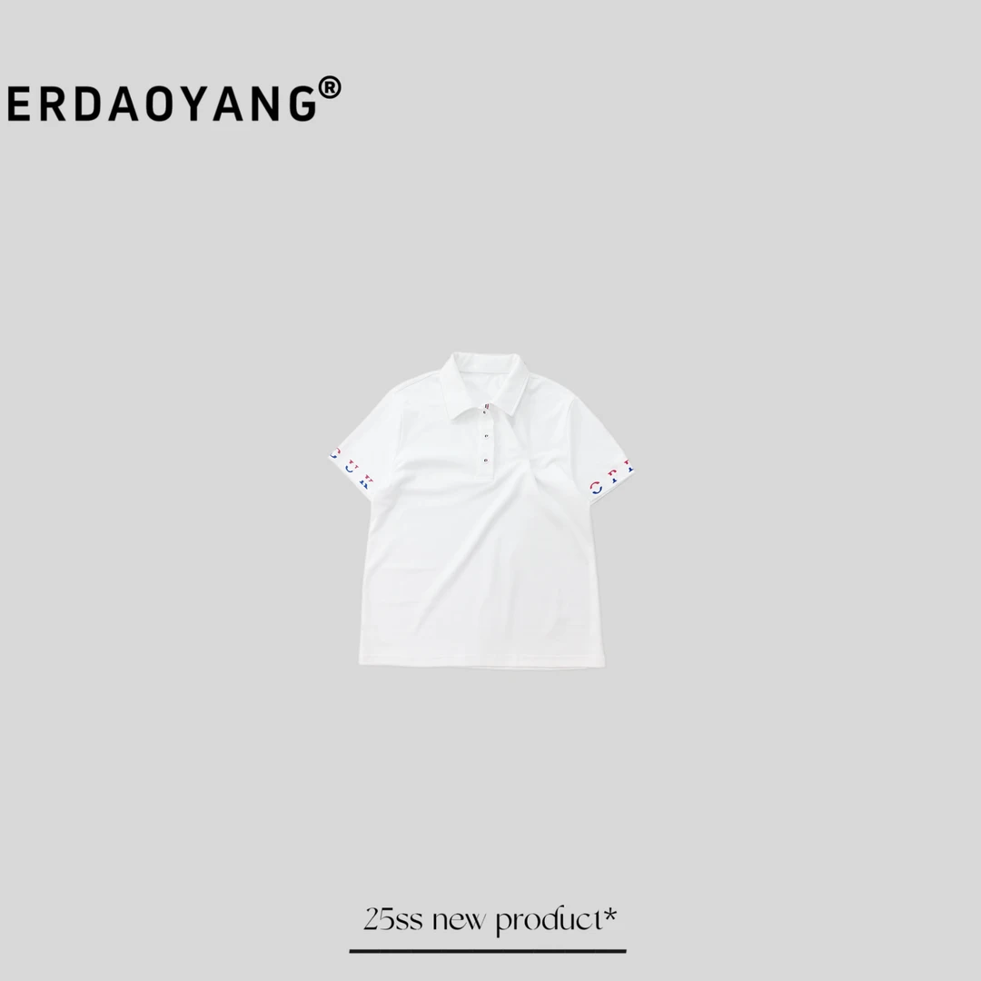 ERDAOYANG "环球旅行" 夏季新款高级感撞色Polo短袖DXA220