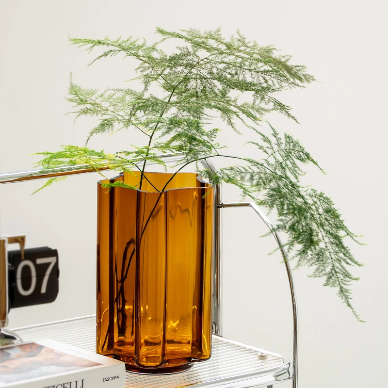 私花主义Q3-微瑕创意简约方口瓶深琥珀色