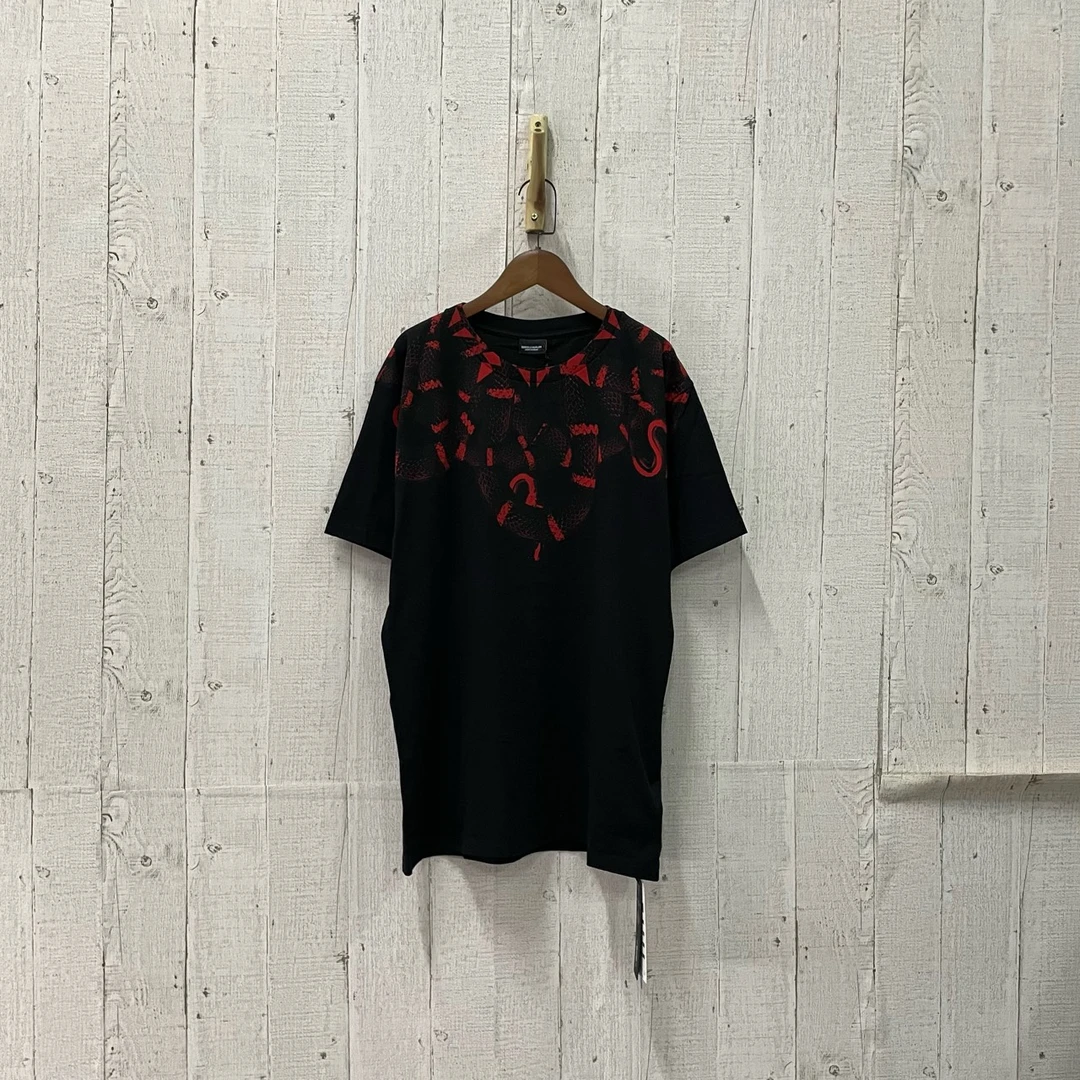 未使用 maje jp1216 MARCELO BURLON MB 黑红毒蛇短袖 XS码